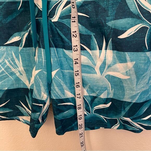 Laguna originals Mens Board swim beach Trunks Shorts Aqua teal blue drawstring L - Picture 2 of 8